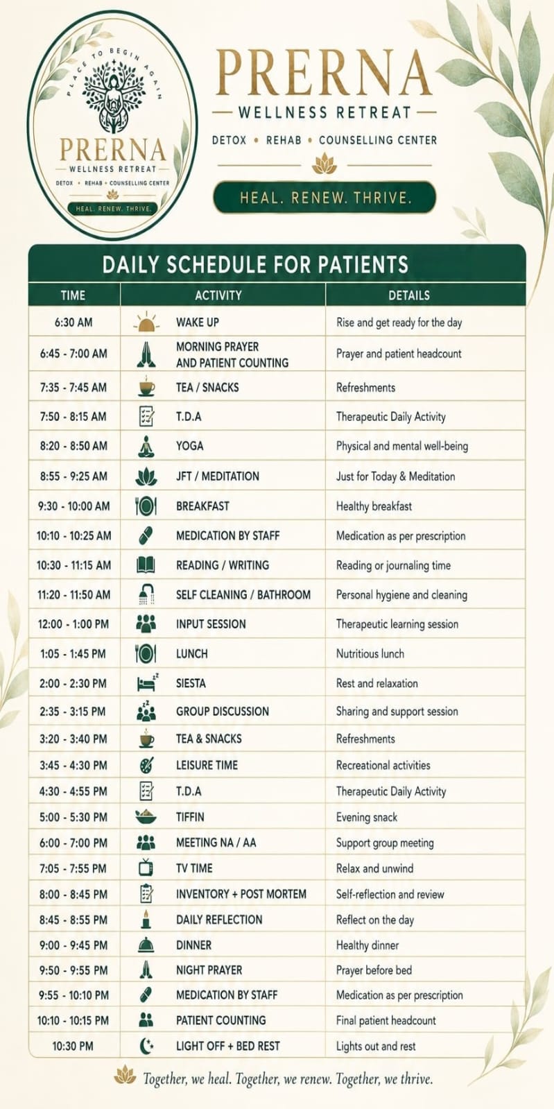Daily Schedule